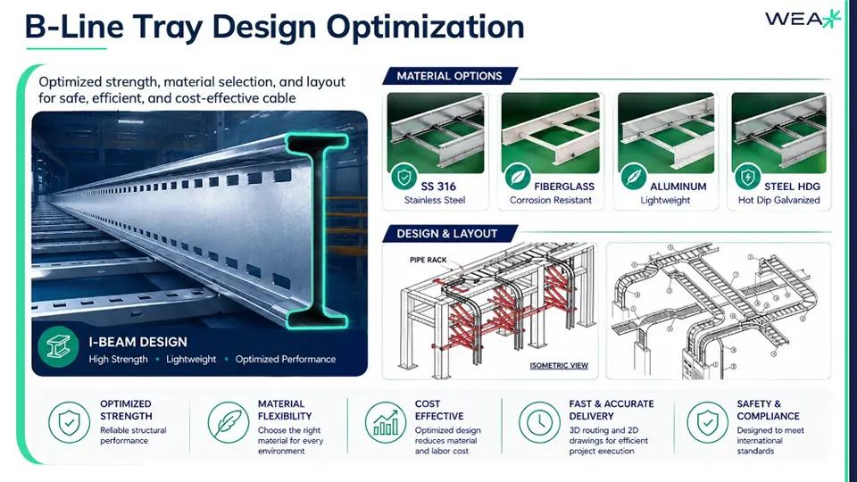 B-line tray design optimization